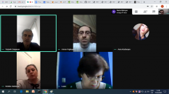 Distance working session with the participation of the staff of the educational and IT department