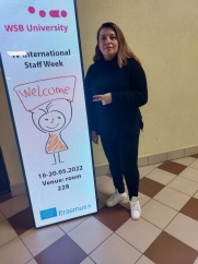 A. Harutyunyan is taking part in International Staff Training Week at WSB University in Poland