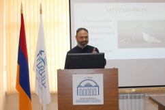 Meeting of students with Proto-Archimandrite Zakaria Baghumyan on the challenges of war and peace