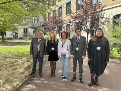 The delegation of ISEC attends a workshop at the Jean Moulin Lyon 3 University in France