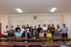 Մագիստրոսական դիպլոմների հանդիսավոր հանձնում Երկրաբանության և Կառավարման ամբիոնների շրջանավարտներին 