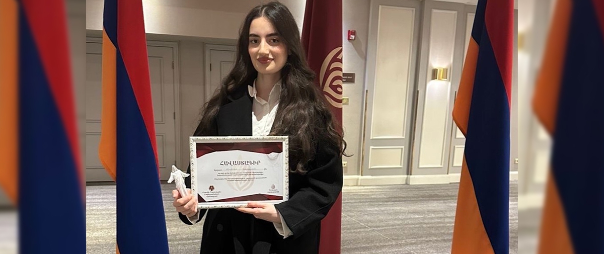 ԳԿՄԿ մագիստրանտ Արփինե Հակոբյանը՝ «Առաջարկ Հայաստանին» մրցույթի մրցանակակիր